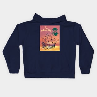 Sailors sky Kids Hoodie